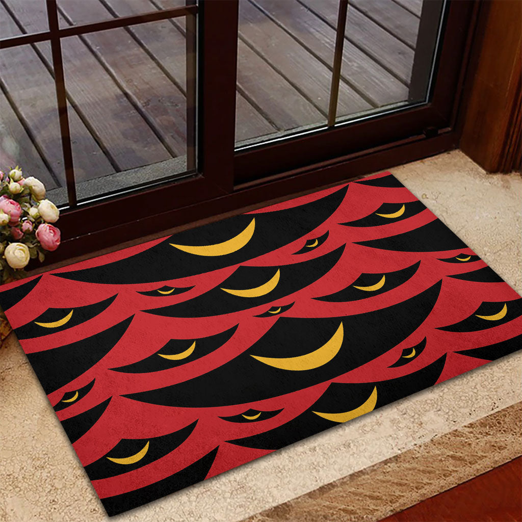 Hawaii Ahu Ula Inspired Rubber Doormat Red Version LT05 - Polynesian Pride