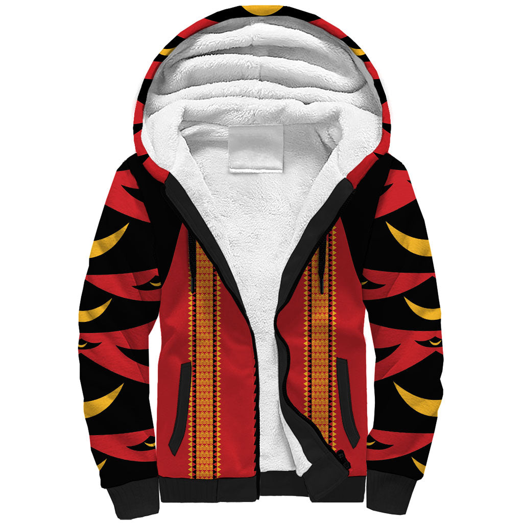 Hawaii Ahu Ula Inspired Sherpa Hoodie Red Version LT05 Unisex Red - Polynesian Pride