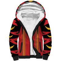Hawaii Ahu Ula Inspired Sherpa Hoodie Red Version LT05 Unisex Red - Polynesian Pride