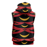 Hawaii Ahu Ula Inspired Sleeveless Zip Hoodie Red Version LT05 - Polynesian Pride