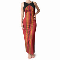 Hawaii Ahu Ula Inspired Tank Maxi Dress Red Version