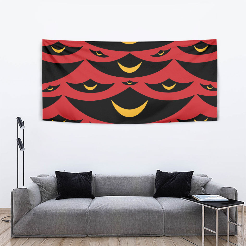 Hawaii Ahu Ula Inspired Tapestry Red Version LT05 - Polynesian Pride