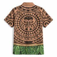 Hawaii Warrior Tattoo Inspired Hawaiian Shirt Tropical Leaf Skirt Costume LT05 - Polynesian Pride
