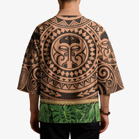 Hawaii Warrior Tattoo Inspired Kimono Tropical Leaf Skirt Costume LT05 - Polynesian Pride