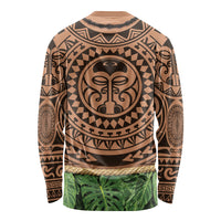 Hawaii Warrior Tattoo Inspired Long Sleeve Shirt Tropical Leaf Skirt Costume LT05 - Polynesian Pride