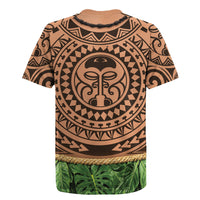 Hawaii Warrior Tattoo Inspired Rugby Jersey Tropical Leaf Skirt Costume