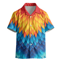 Polynesia Colorful Rooster Costume Kid Hawaiian Shirt