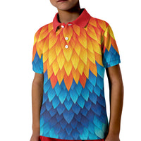 Polynesia Colorful Rooster Costume Kid Polo Shirt LT05 Kid Multicolor - Polynesian Pride