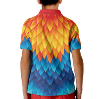 Polynesia Colorful Rooster Costume Kid Polo Shirt LT05 - Polynesian Pride