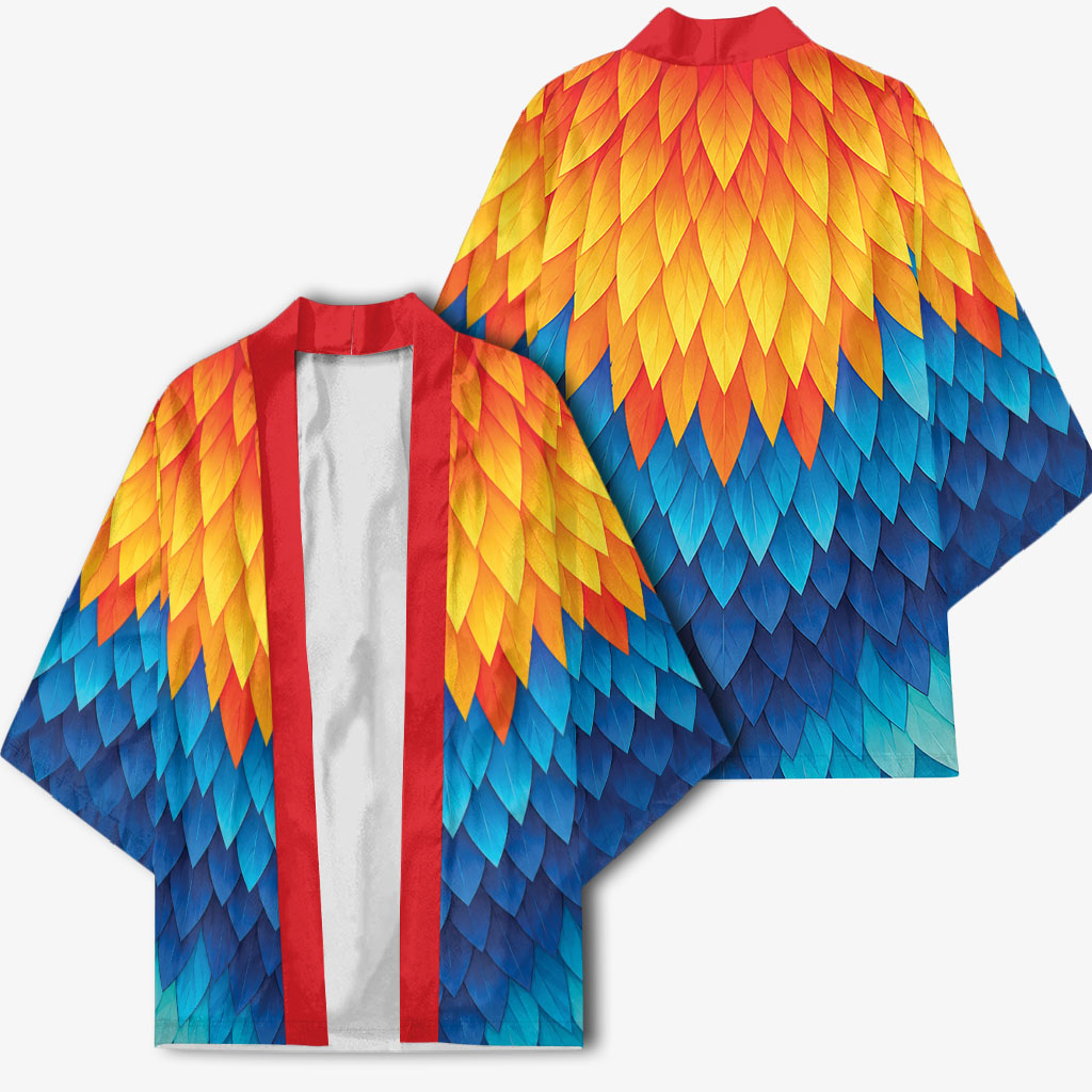 Polynesia Colorful Rooster Costume Kimono LT05 - Polynesian Pride