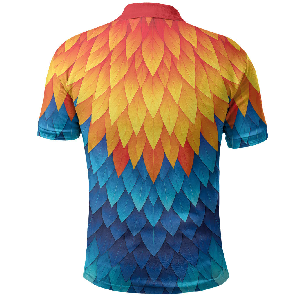 Polynesia Colorful Rooster Costume Polo Shirt