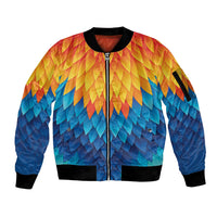 Polynesia Colorful Rooster Costume Sleeve Zip Bomber Jacket LT05 Unisex Multicolor - Polynesian Pride