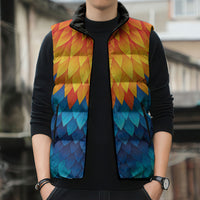 Polynesia Colorful Rooster Costume Sleeveless Puffer Jacket LT05 - Polynesian Pride