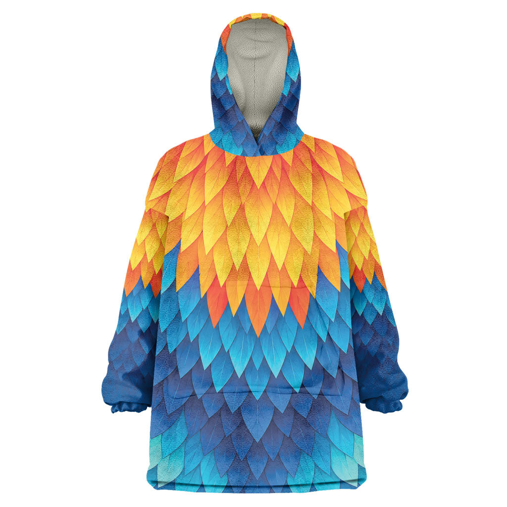 Polynesia Colorful Rooster Costume Wearable Blanket Hoodie LT05 One Size Multicolor - Polynesian Pride