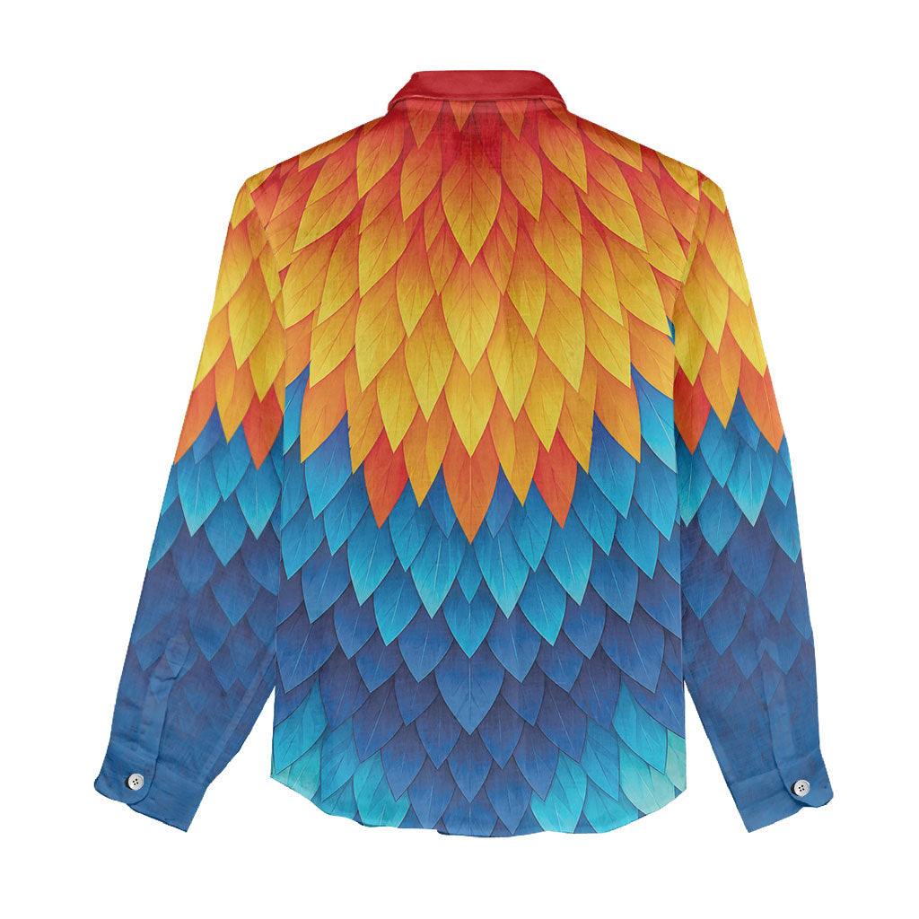 Polynesia Colorful Rooster Costume Women Casual Shirt