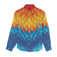 Polynesia Colorful Rooster Costume Women Casual Shirt