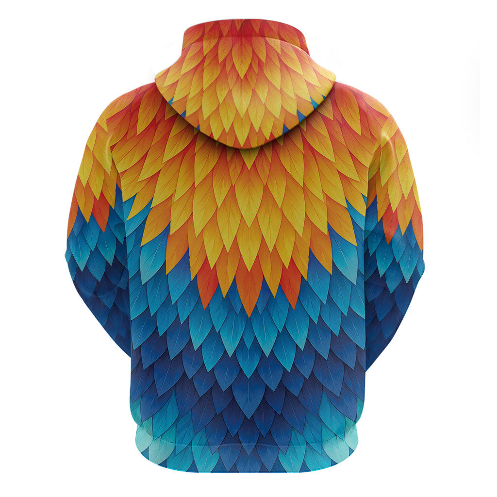 Polynesia Colorful Rooster Costume Zip Hoodie LT05 - Polynesian Pride