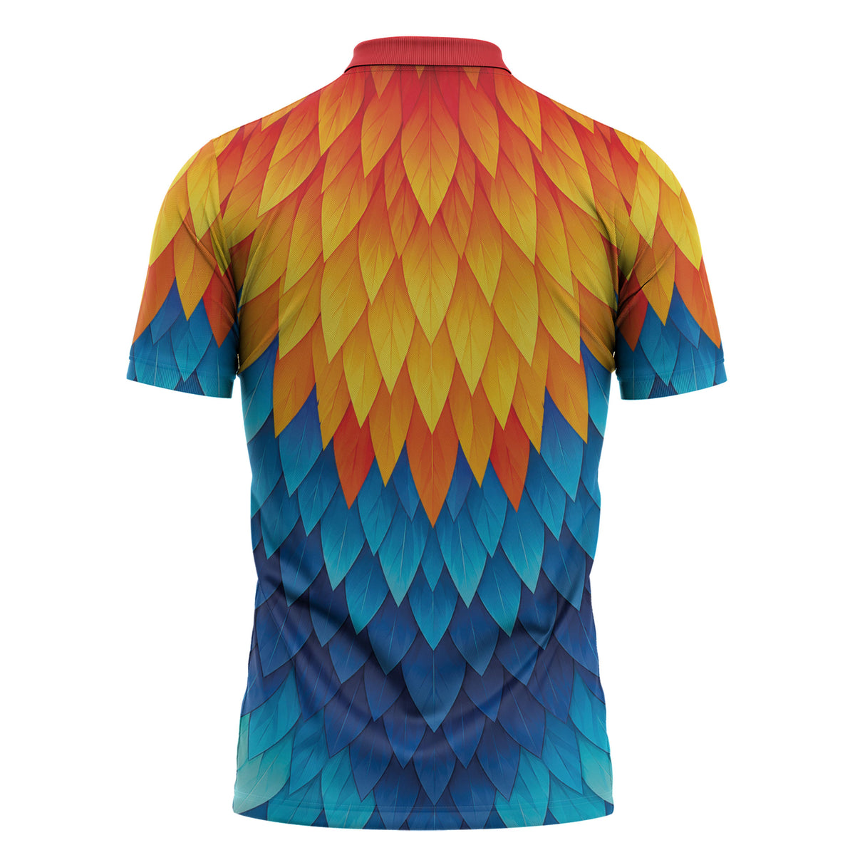 Polynesia Colorful Rooster Costume Zipper Polo Shirt LT05 - Polynesian Pride