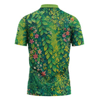 Polynesian Enchanted Mother Nature Costume Zipper Polo Shirt LT05 - Polynesian Pride