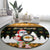 Custom Hawaii James Campbell High School Christmas Round Carpet Tropical Santa Claus LT05 - Polynesian Pride