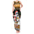 Custom Hawaii James Campbell High School Christmas Tank Maxi Dress Tropical Santa Claus LT05 Women Black - Polynesian Pride