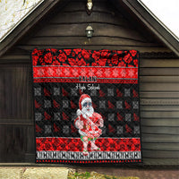 Custom Hawaii Kalani High School Christmas Quilt Tropical Santa Claus LT05 - Polynesian Pride