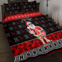 Custom Hawaii Kalani High School Christmas Quilt Bed Set Tropical Santa Claus LT05 - Polynesian Pride