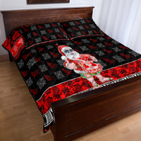Custom Hawaii Kalani High School Christmas Quilt Bed Set Tropical Santa Claus LT05 - Polynesian Pride