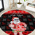 Custom Hawaii Kalani High School Christmas Round Carpet Tropical Santa Claus LT05 Red - Polynesian Pride