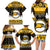 Custom Hawaii Nanakuli High and Intermediate School Christmas Family Matching Long Sleeve Bodycon Dress and Hawaiian Shirt Tropical Santa Claus LT05 - Polynesian Pride