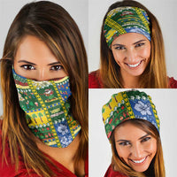 Solomon Islands Christmas Neck Gaiter Festive Beach Vibes LT05 - Polynesian Pride