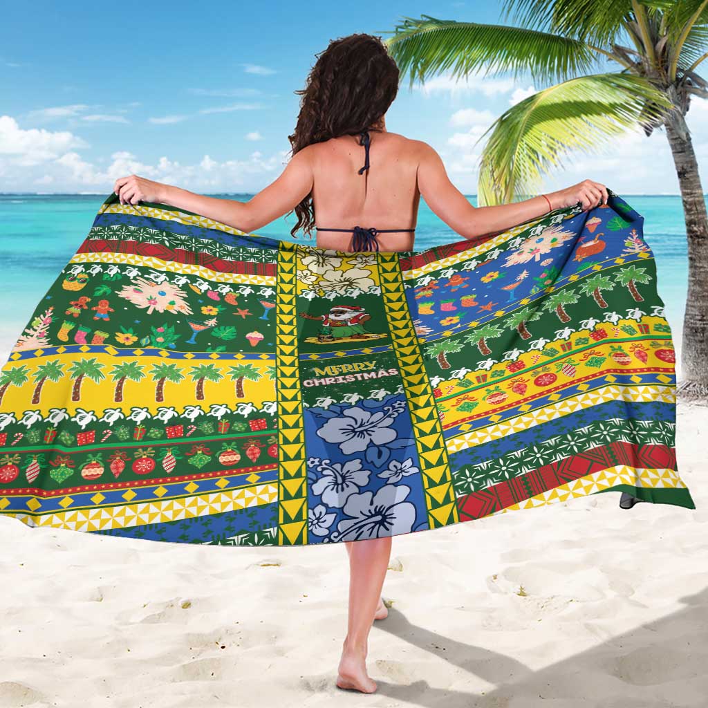 Solomon Islands Christmas Sarong Festive Beach Vibes LT05 - Polynesian Pride