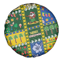 Solomon Islands Christmas Spare Tire Cover Festive Beach Vibes LT05 - Polynesian Pride