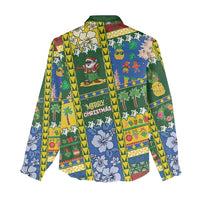 Solomon Islands Christmas Women Casual Shirt Festive Beach Vibes LT05 - Polynesian Pride