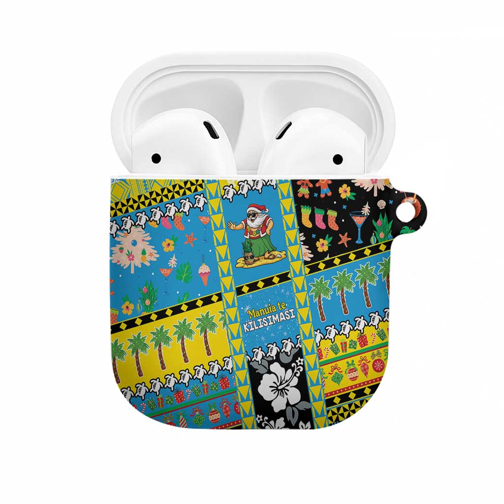 Tuvalu Christmas AirPods Case Festive Beach Vibes LT05 Blue - Polynesian Pride