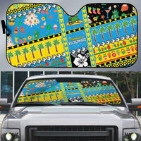 Tuvalu Christmas Auto Sun Shade Festive Beach Vibes LT05 Blue - Polynesian Pride