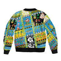 Tuvalu Christmas Bomber Jacket Festive Beach Vibes LT05 - Polynesian Pride