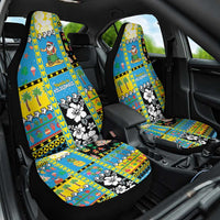 Tuvalu Christmas Car Seat Cover Festive Beach Vibes LT05 One Size Blue - Polynesian Pride