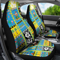 Tuvalu Christmas Car Seat Cover Festive Beach Vibes LT05 - Polynesian Pride