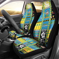 Tuvalu Christmas Car Seat Cover Festive Beach Vibes LT05 - Polynesian Pride