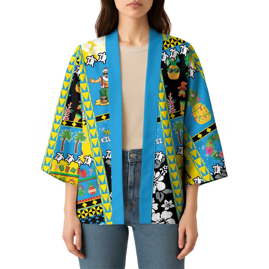 Tuvalu Christmas Kimono Festive Beach Vibes LT05 - Polynesian Pride