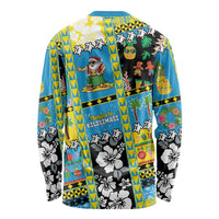 Tuvalu Christmas Long Sleeve Shirt Festive Beach Vibes LT05 - Polynesian Pride