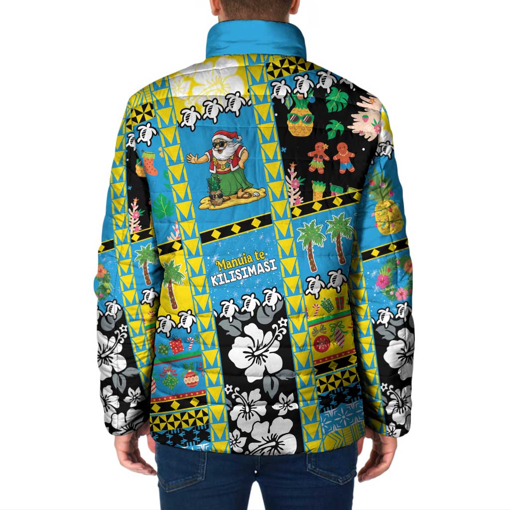 Tuvalu Christmas Padded Jacket Festive Beach Vibes LT05 - Polynesian Pride