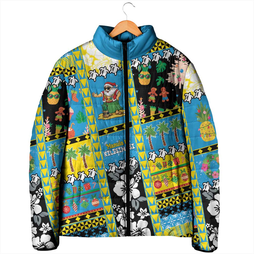 Tuvalu Christmas Padded Jacket Festive Beach Vibes LT05 - Polynesian Pride