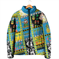 Tuvalu Christmas Padded Jacket Festive Beach Vibes LT05 - Polynesian Pride