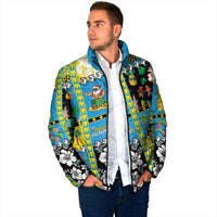 Tuvalu Christmas Padded Jacket Festive Beach Vibes LT05 - Polynesian Pride