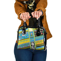 Tuvalu Christmas Shoulder Handbag Festive Beach Vibes LT05 One Size Blue - Polynesian Pride