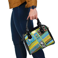 Tuvalu Christmas Shoulder Handbag Festive Beach Vibes LT05 - Polynesian Pride