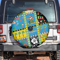 Tuvalu Christmas Spare Tire Cover Festive Beach Vibes LT05 Blue - Polynesian Pride