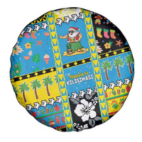 Tuvalu Christmas Spare Tire Cover Festive Beach Vibes LT05 - Polynesian Pride